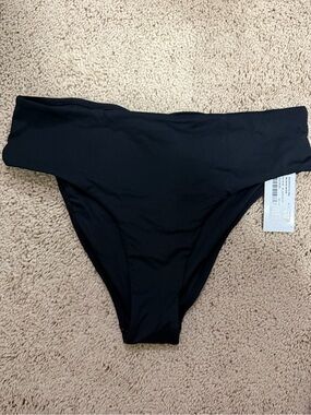 Women’s High Waist Black Bikini Bottom